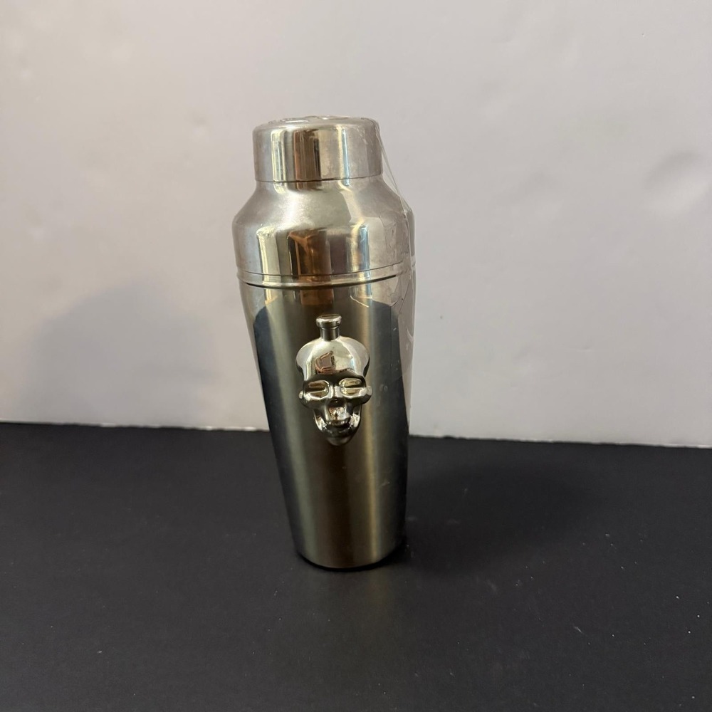 Crystal Head Vodka Skull Stainless Steel Cocktail Shaker RARE Unused
